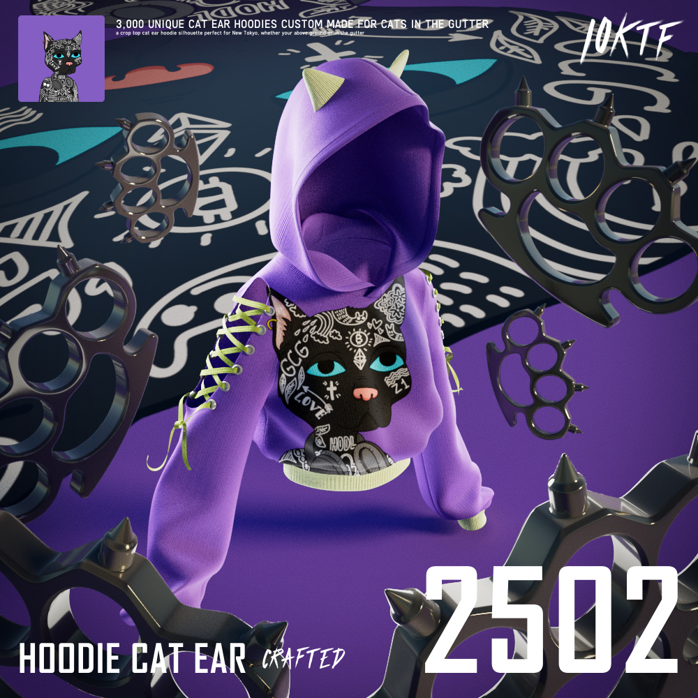 Gutter Cat Ear Hoodie #2502