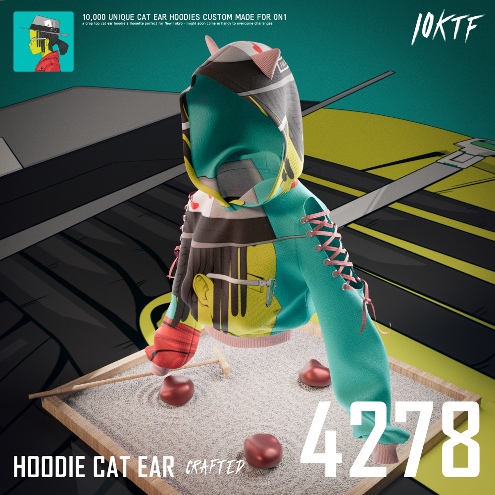 0N1 Cat Ear Hoodie #4278