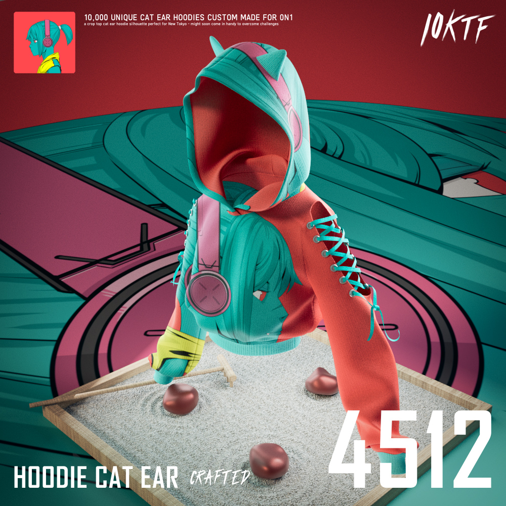 0N1 Cat Ear Hoodie #4512