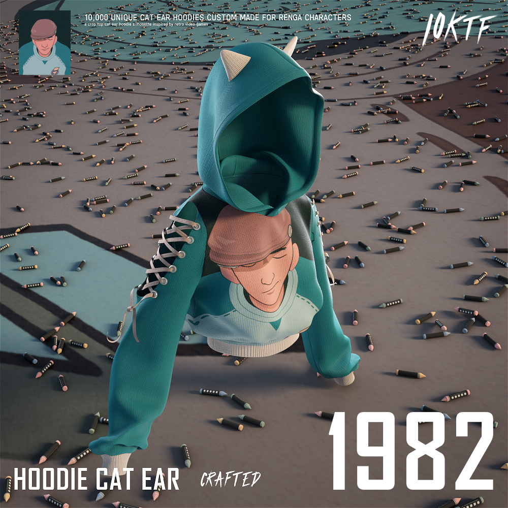 RENGA Cat Ear Hoodie #1982